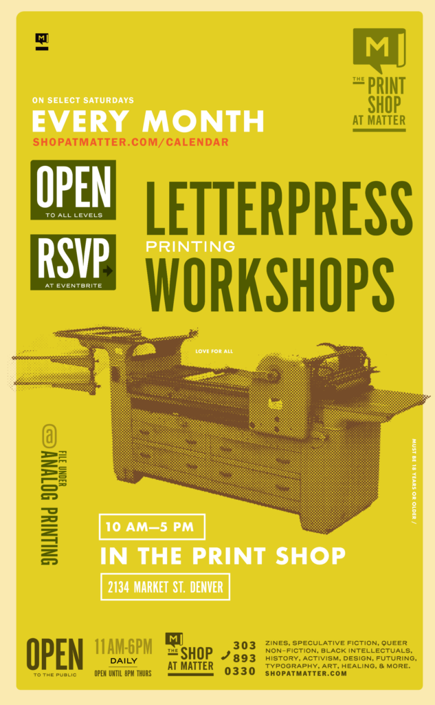 Letterpress Printing Workshops